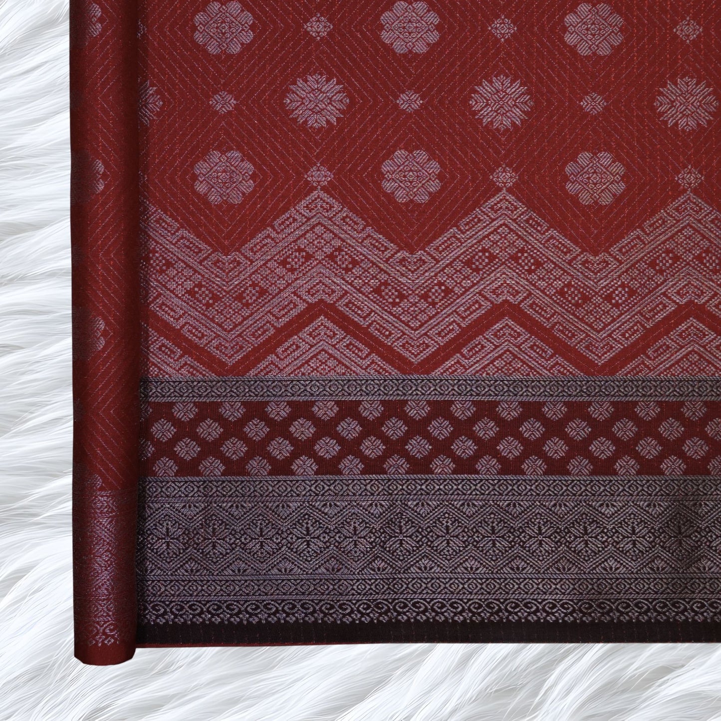 KAMDAR Songket Metallic Bidang 44" Open Meter (Kain Ela) - Ironless & Tak Jarang