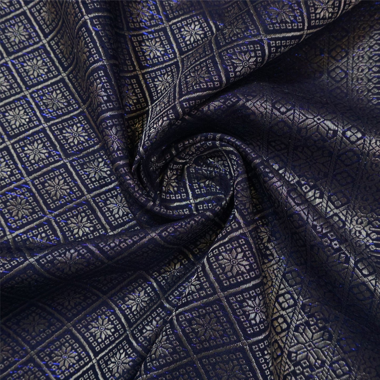 KAMDAR Songket Metallic Asmara Thai Look Bidang 44" Open Meter (Kain Ela) - Ironless & Tak Jarang