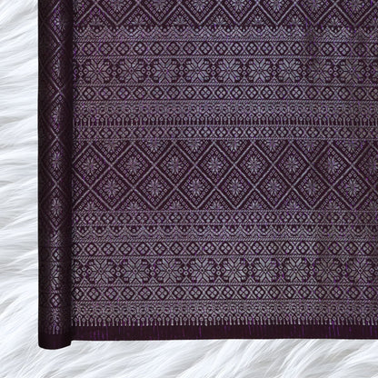 KAMDAR Songket Metallic Asmara Thai Look Bidang 44" Open Meter (Kain Ela) - Ironless & Tak Jarang