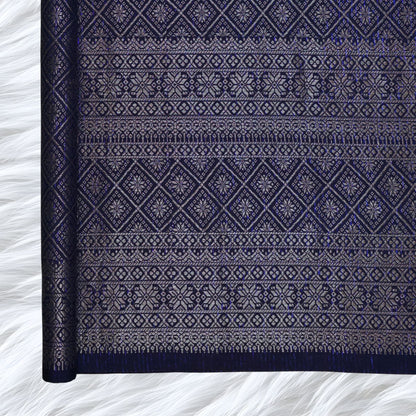 KAMDAR Songket Metallic Asmara Thai Look Bidang 44" Open Meter (Kain Ela) - Ironless & Tak Jarang