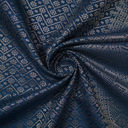 KAMDAR Songket Metallic Auralia Thai Look Bidang 44" Open Meter (Kain Ela) - Ironless & Tak Jarang