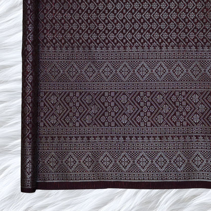 KAMDAR Songket Metallic Auralia Thai Look Bidang 44" Open Meter (Kain Ela) - Ironless & Tak Jarang