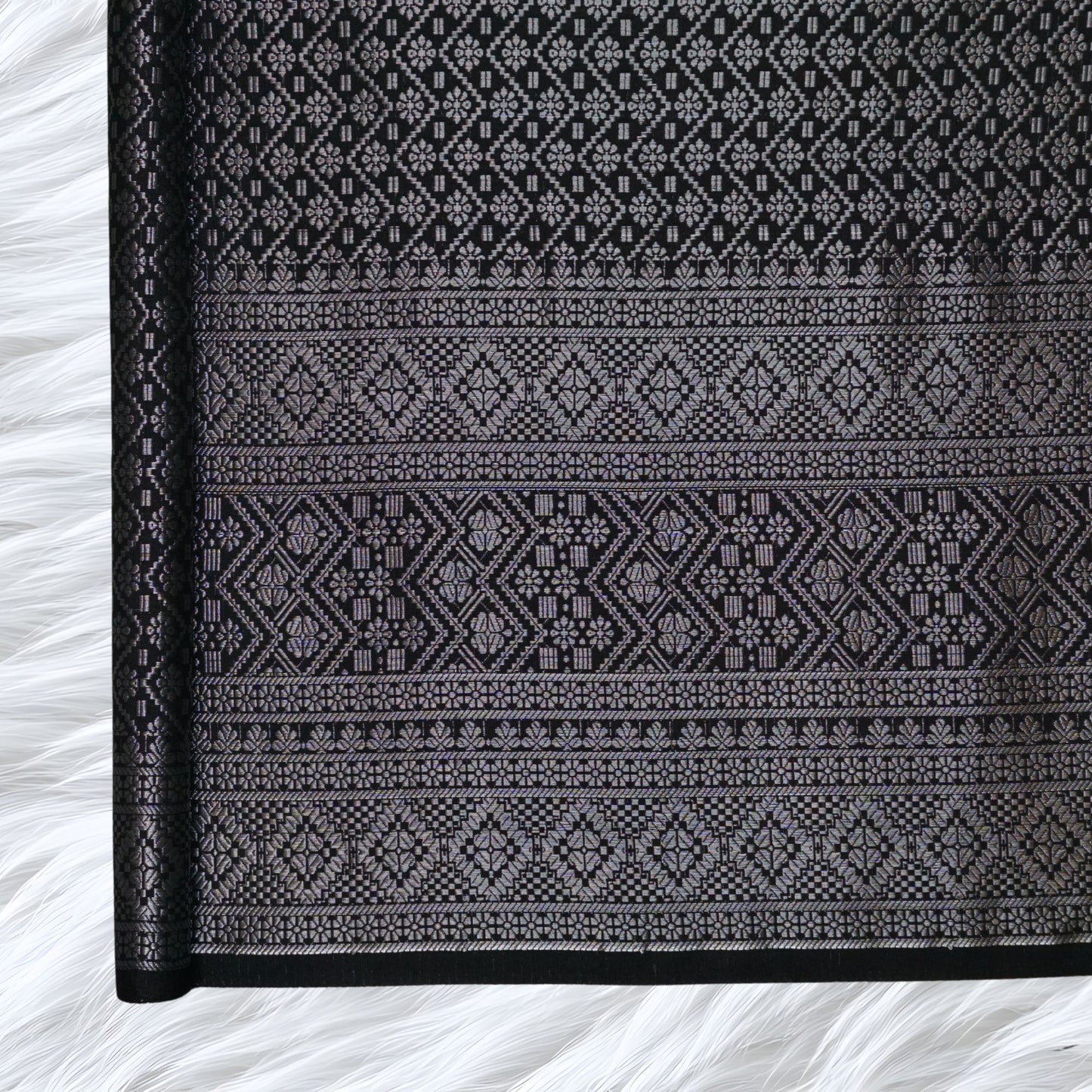 KAMDAR Songket Metallic Auralia Thai Look Bidang 44" Open Meter (Kain Ela) - Ironless & Tak Jarang