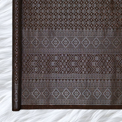 KAMDAR Songket Metallic Auralia Thai Look Bidang 44" Open Meter (Kain Ela) - Ironless & Tak Jarang