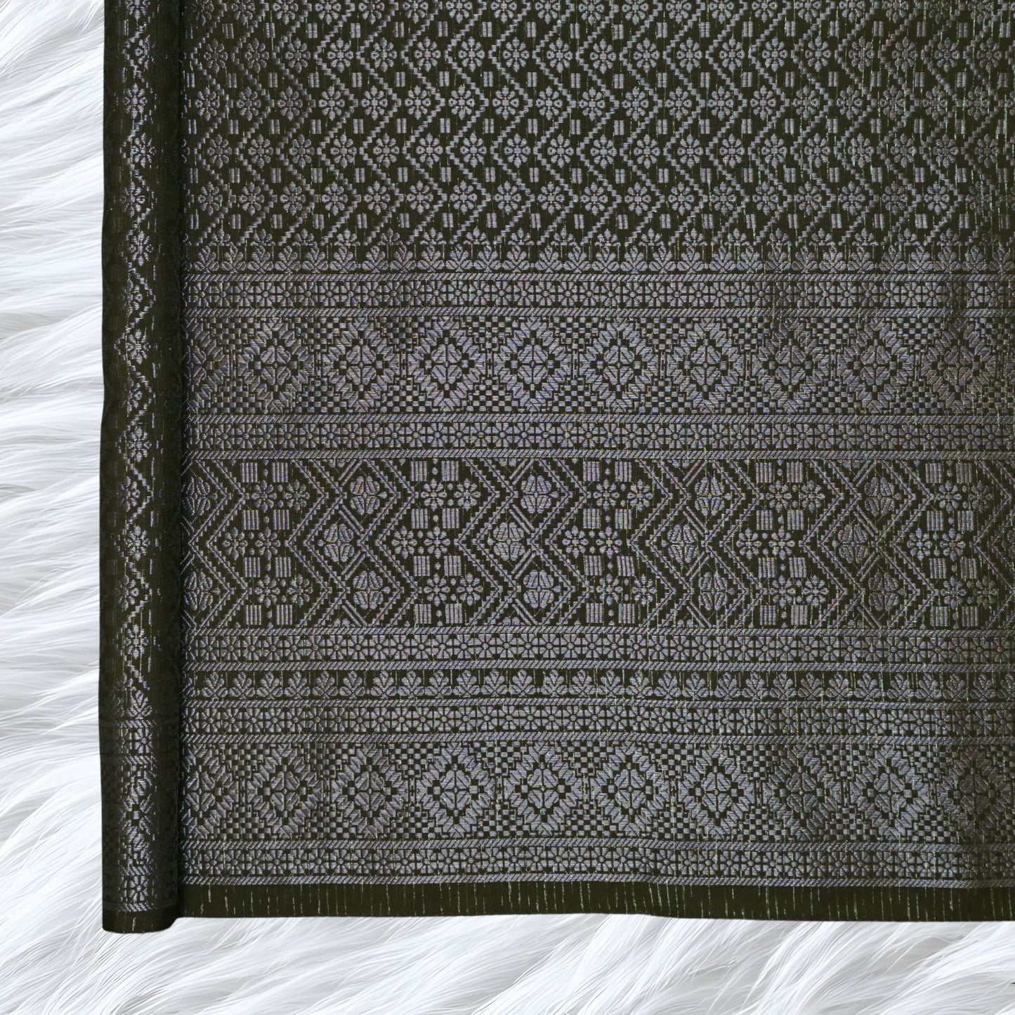 KAMDAR Songket Metallic Auralia Thai Look Bidang 44" Open Meter (Kain Ela) - Ironless & Tak Jarang