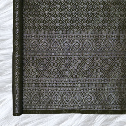 KAMDAR Songket Metallic Auralia Thai Look Bidang 44" Open Meter (Kain Ela) - Ironless & Tak Jarang