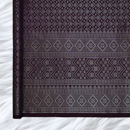 KAMDAR Songket Metallic Auralia Thai Look Bidang 44" Open Meter (Kain Ela) - Ironless & Tak Jarang