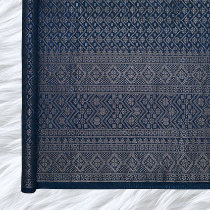 KAMDAR Songket Metallic Auralia Thai Look Bidang 44" Open Meter (Kain Ela) - Ironless & Tak Jarang