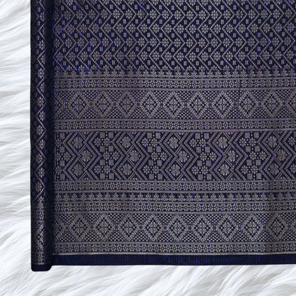 KAMDAR Songket Metallic Auralia Thai Look Bidang 44" Open Meter (Kain Ela) - Ironless & Tak Jarang