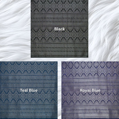 KAMDAR Songket Metallic Malika Thai Look Bidang 44" Open Meter (Kain Ela) - Ironless & Tak Jarang