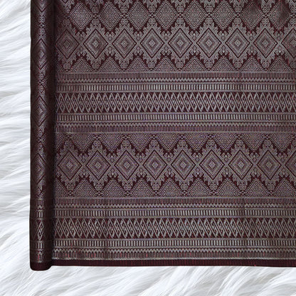 KAMDAR Songket Metallic Malika Thai Look Bidang 44" Open Meter (Kain Ela) - Ironless & Tak Jarang
