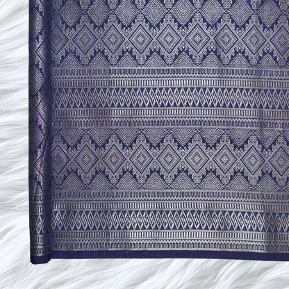 KAMDAR Songket Metallic Malika Thai Look Bidang 44" Open Meter (Kain Ela) - Ironless & Tak Jarang
