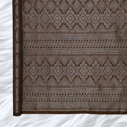 KAMDAR Songket Metallic Malika Thai Look Bidang 44" Open Meter (Kain Ela) - Ironless & Tak Jarang