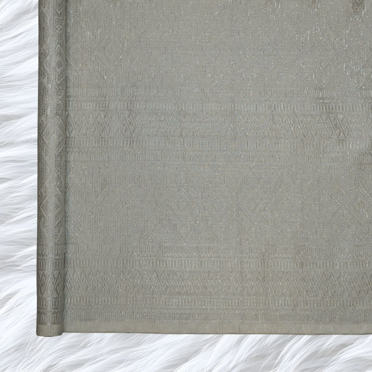 KAMDAR Songket Metallic Malika Thai Look Bidang 44" Open Meter (Kain Ela) - Ironless & Tak Jarang