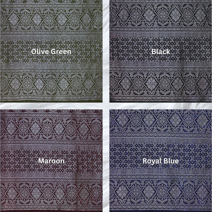 KAMDAR Songket Metallic Nuraya Thai Look Bidang 44" Open Meter (Kain Ela) - Ironless & Tak Jarang