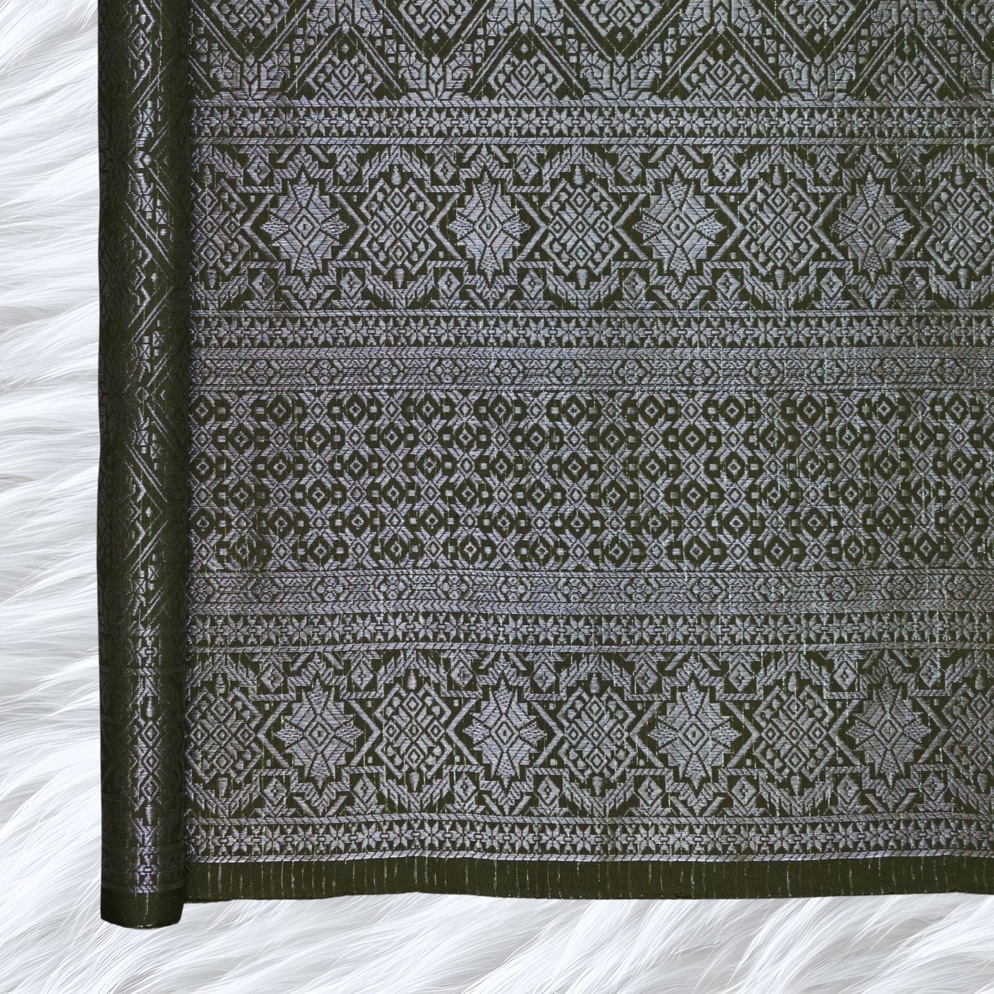 KAMDAR Songket Metallic Nuraya Thai Look Bidang 44" Open Meter (Kain Ela) - Ironless & Tak Jarang