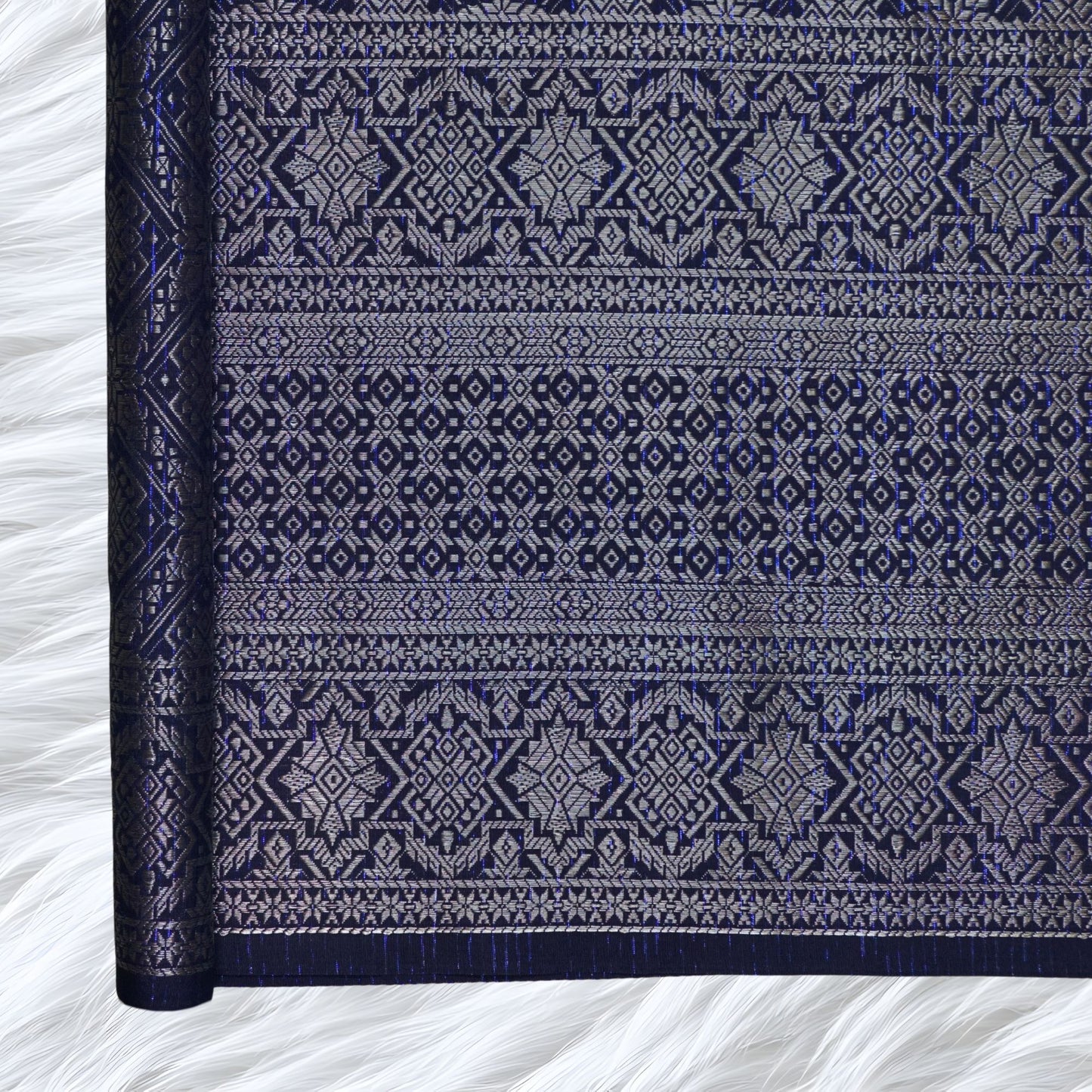 KAMDAR Songket Metallic Nuraya Thai Look Bidang 44" Open Meter (Kain Ela) - Ironless & Tak Jarang