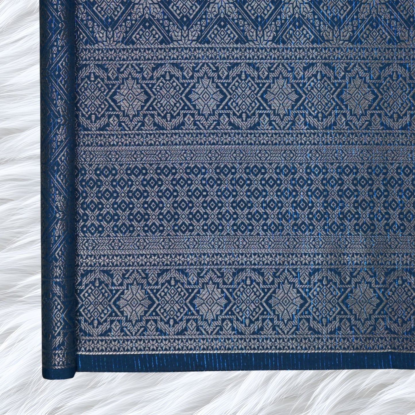 KAMDAR Songket Metallic Nuraya Thai Look Bidang 44" Open Meter (Kain Ela) - Ironless & Tak Jarang