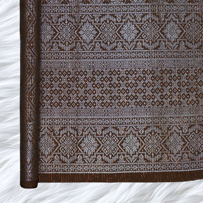 KAMDAR Songket Metallic Nuraya Thai Look Bidang 44" Open Meter (Kain Ela) - Ironless & Tak Jarang