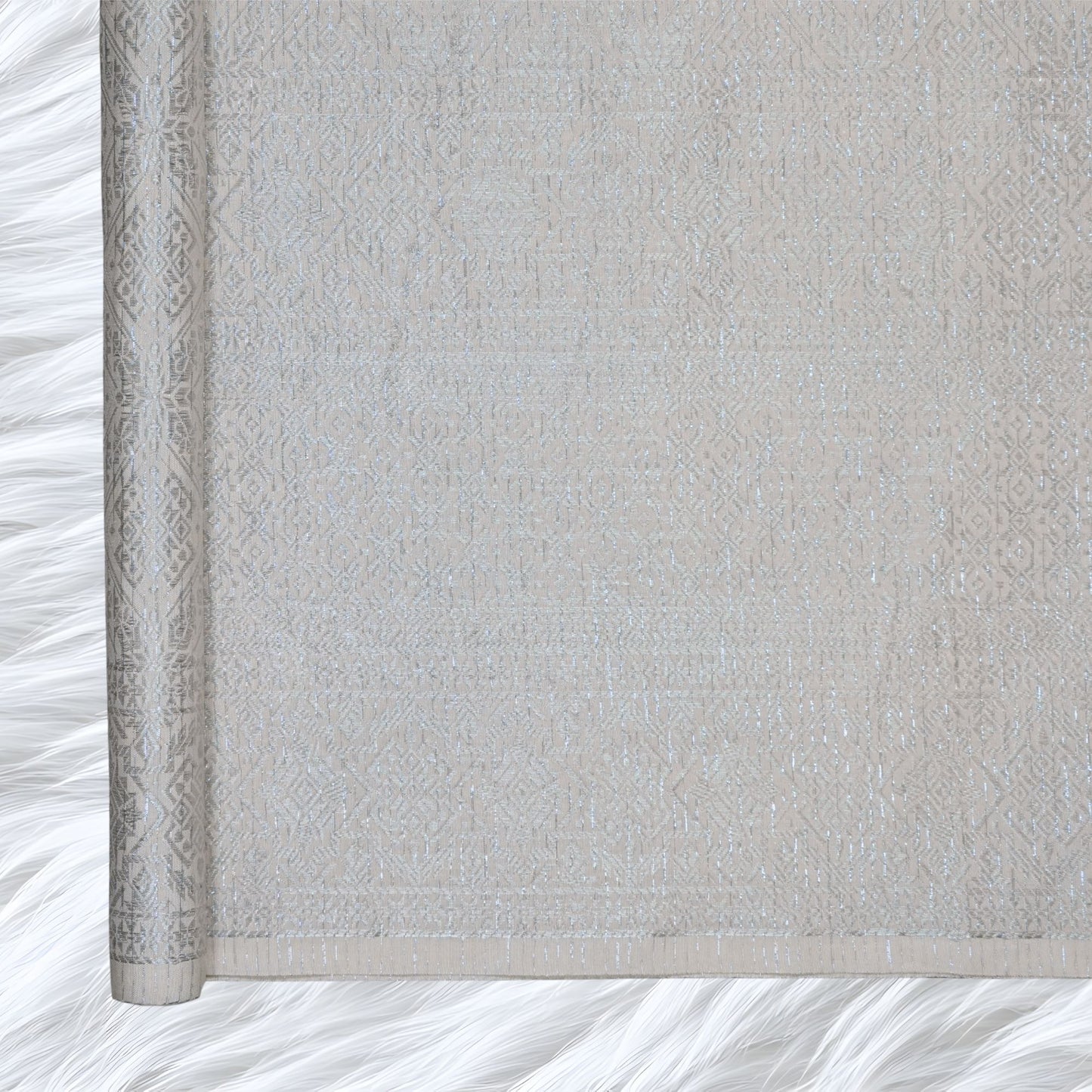KAMDAR Songket Metallic Nuraya Thai Look Bidang 44" Open Meter (Kain Ela) - Ironless & Tak Jarang