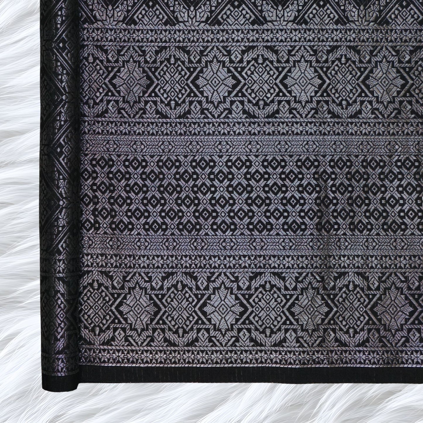 KAMDAR Songket Metallic Nuraya Thai Look Bidang 44" Open Meter (Kain Ela) - Ironless & Tak Jarang
