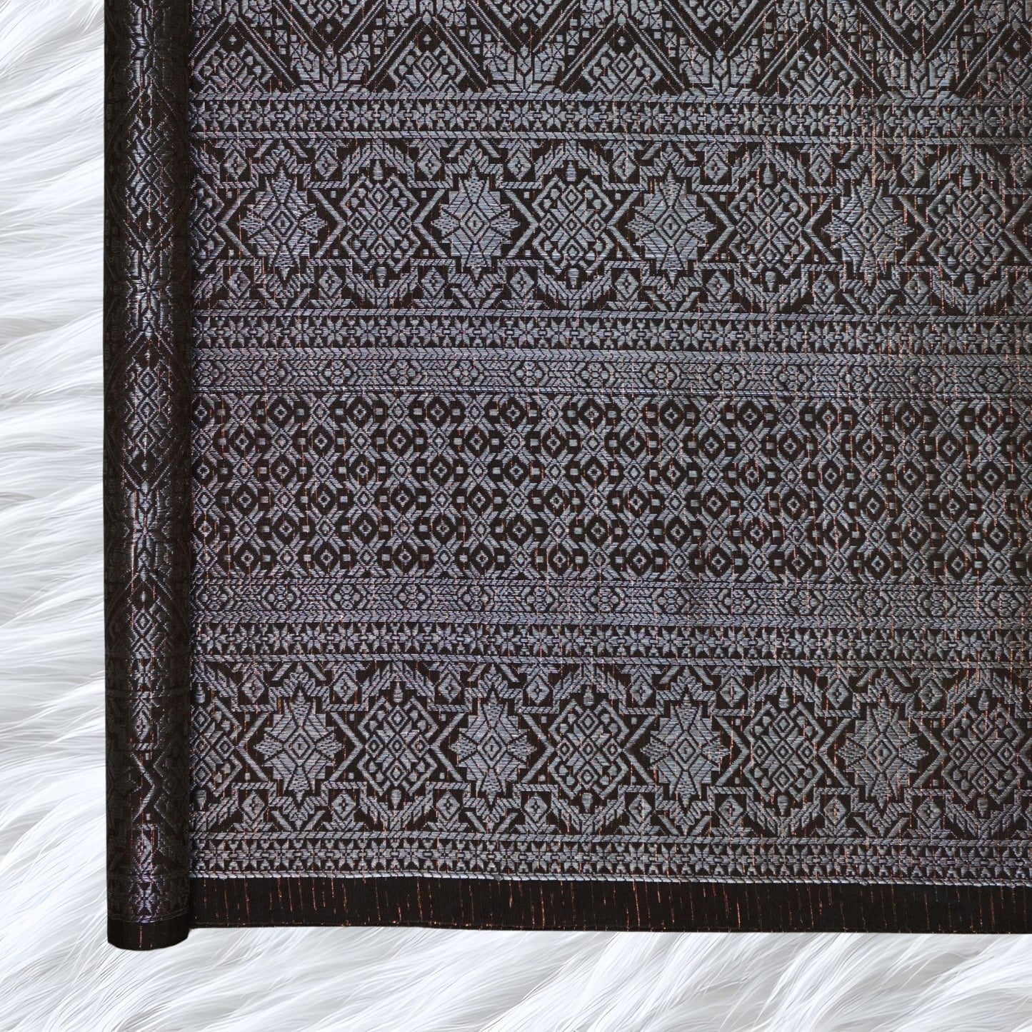 KAMDAR Songket Metallic Nuraya Thai Look Bidang 44" Open Meter (Kain Ela) - Ironless & Tak Jarang
