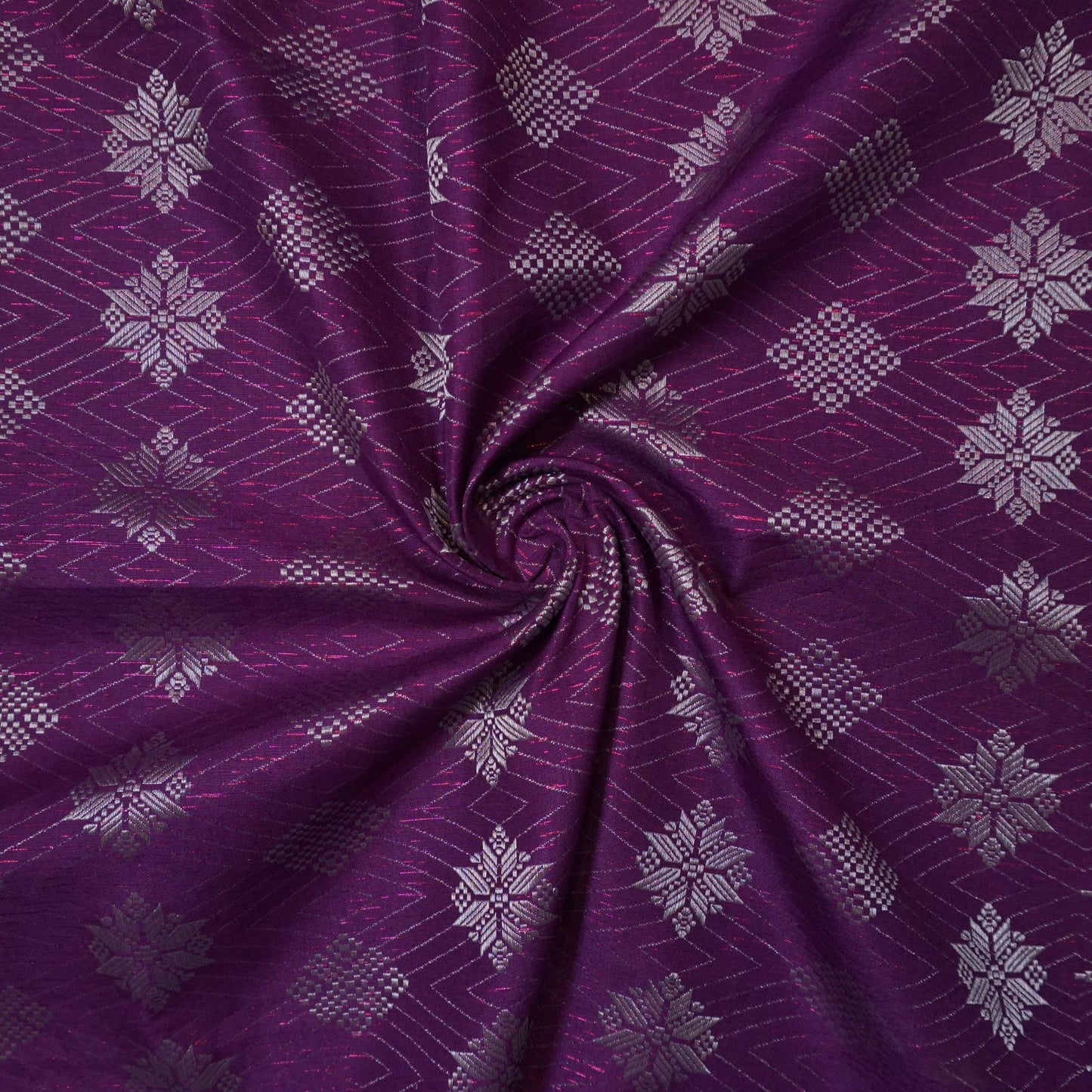 KAMDAR Songket Metallic Suraya Bidang 44" Open Meter (Kain Ela) - Ironless & Tak Jarang