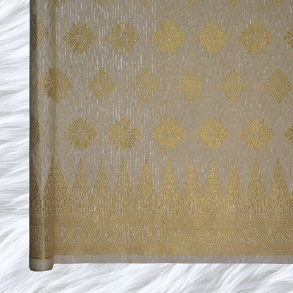 KAMDAR Songket Metallic Suraya Bidang 44" Open Meter (Kain Ela) - Ironless & Tak Jarang