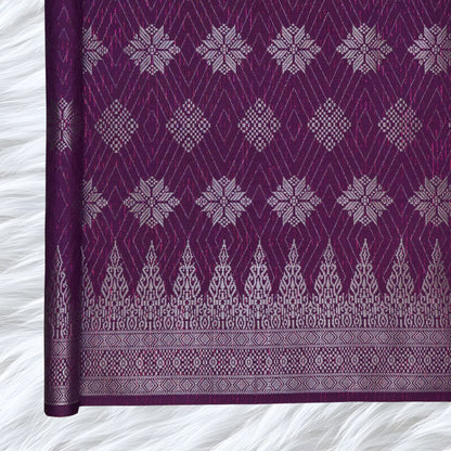 KAMDAR Songket Metallic Suraya Bidang 44" Open Meter (Kain Ela) - Ironless & Tak Jarang
