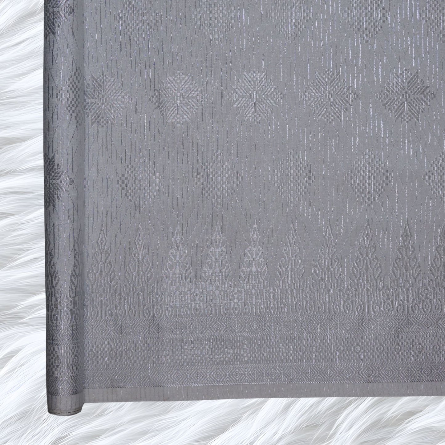 KAMDAR Songket Metallic Suraya Bidang 44" Open Meter (Kain Ela) - Ironless & Tak Jarang