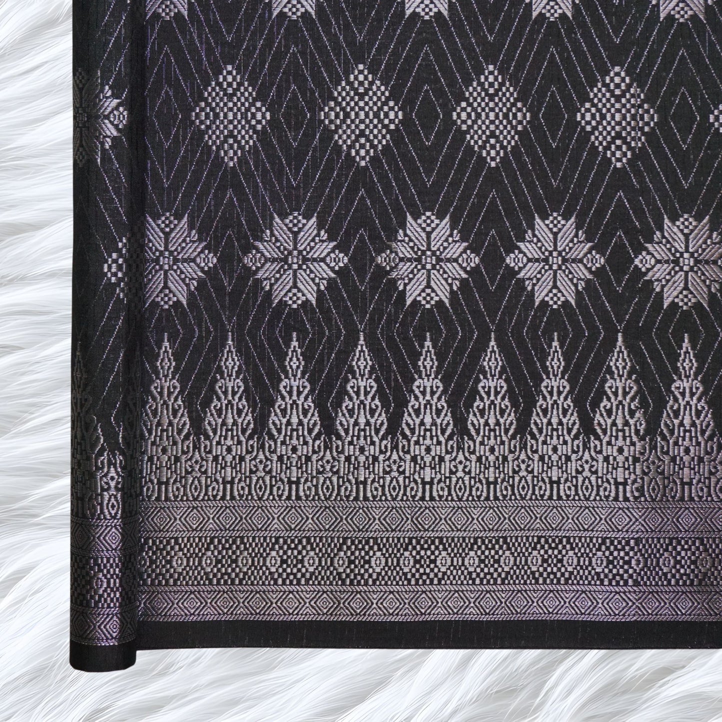 KAMDAR Songket Metallic Suraya Bidang 44" Open Meter (Kain Ela) - Ironless & Tak Jarang