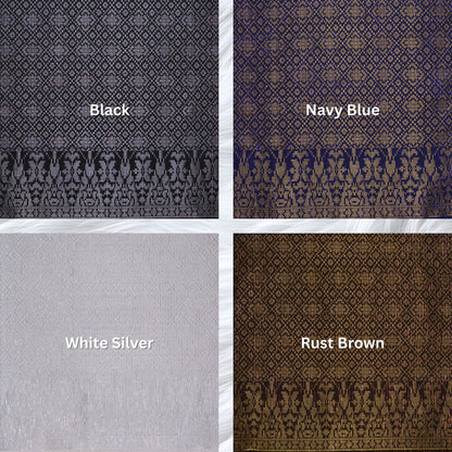 KAMDAR Songket Metallic Wira Bidang 44" Open Meter (Kain Ela) - Ironless & Tak Jarang