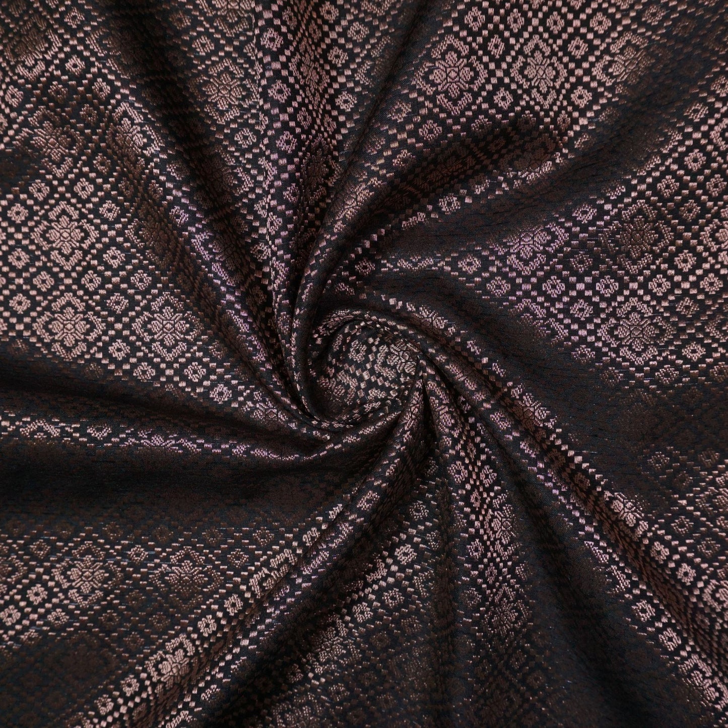 KAMDAR Songket Metallic Wira Bidang 44" Open Meter (Kain Ela) - Ironless & Tak Jarang