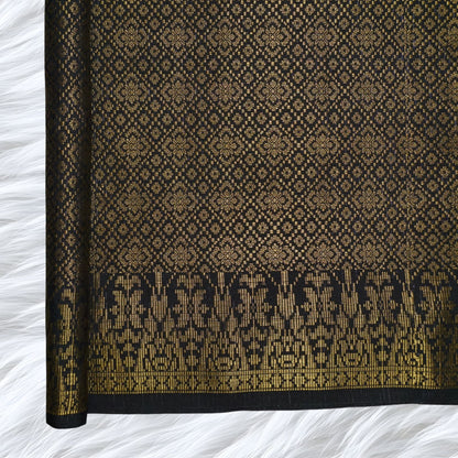 KAMDAR Songket Metallic Wira Bidang 44" Open Meter (Kain Ela) - Ironless & Tak Jarang