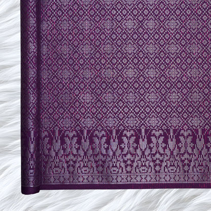 KAMDAR Songket Metallic Wira Bidang 44" Open Meter (Kain Ela) - Ironless & Tak Jarang