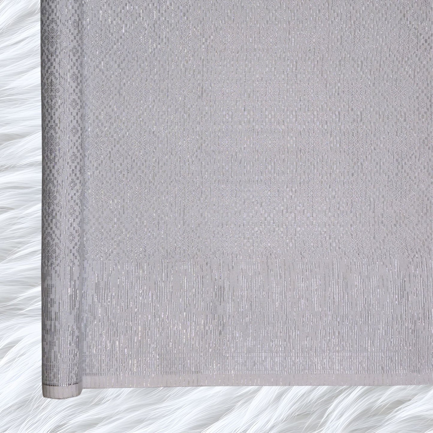 KAMDAR Songket Metallic Wira Bidang 44" Open Meter (Kain Ela) - Ironless & Tak Jarang