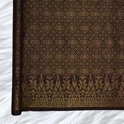 KAMDAR Songket Metallic Wira Bidang 44" Open Meter (Kain Ela) - Ironless & Tak Jarang