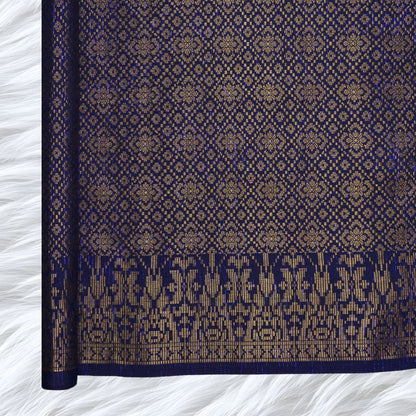 KAMDAR Songket Metallic Wira Bidang 44" Open Meter (Kain Ela) - Ironless & Tak Jarang