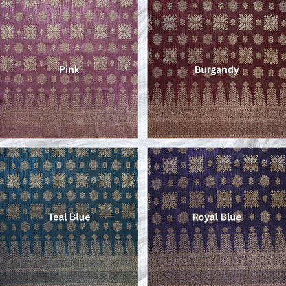 KAMDAR Songket Metallic Bidang 44" Open Meter (Kain Ela) - Ironless & Tak Jarang
