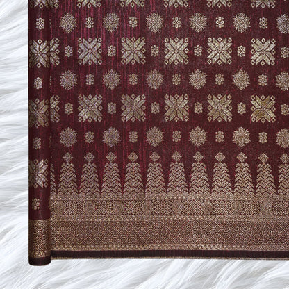 KAMDAR Songket Metallic Bidang 44" Open Meter (Kain Ela) - Ironless & Tak Jarang