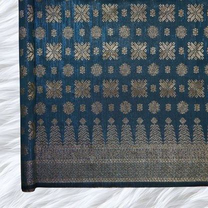 KAMDAR Songket Metallic Bidang 44" Open Meter (Kain Ela) - Ironless & Tak Jarang