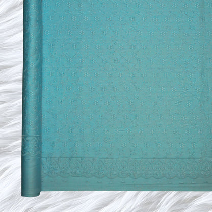 KAMDAR Cotton Satin Embroidery 80S Bidang 44" Open Meter (Kain Ela) - Texture & Timbul