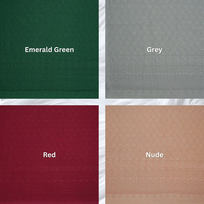 KAMDAR Cotton Satin Embroidery 80S Bidang 44" Open Meter (Kain Ela) - Texture & Timbul