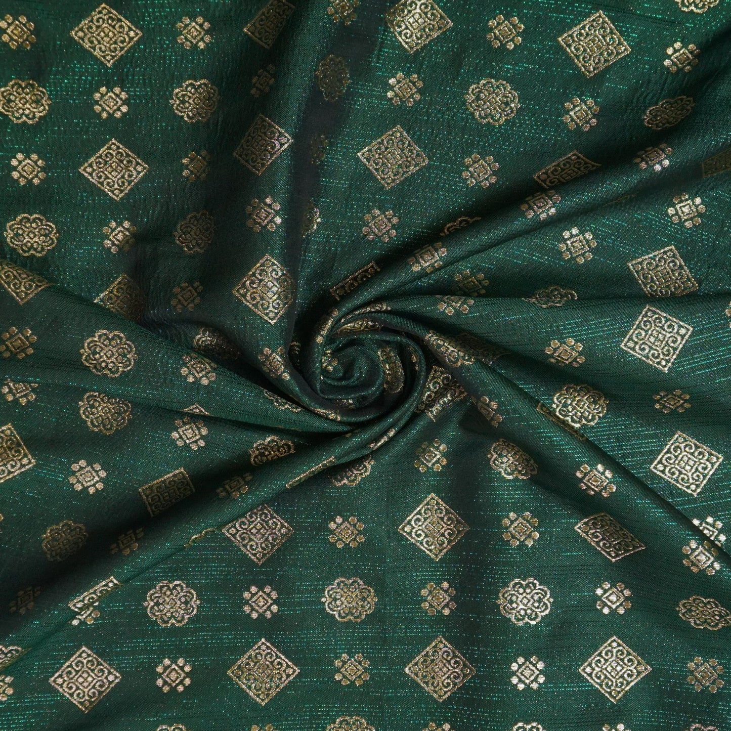KAMDAR Songket Metallic Bidang 44" Open Meter (Kain Ela) - Ironless & Tak Jarang