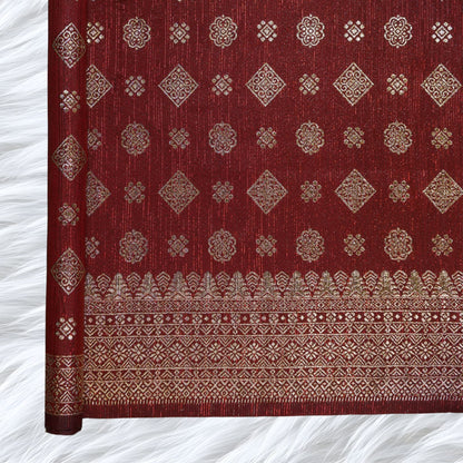 KAMDAR Songket Metallic Bidang 44" Open Meter (Kain Ela) - Ironless & Tak Jarang
