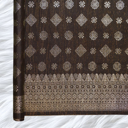 KAMDAR Songket Metallic Bidang 44" Open Meter (Kain Ela) - Ironless & Tak Jarang