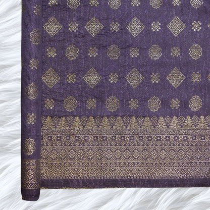 KAMDAR Songket Metallic Bidang 44" Open Meter (Kain Ela) - Ironless & Tak Jarang
