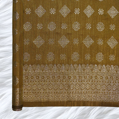 KAMDAR Songket Metallic Bidang 44" Open Meter (Kain Ela) - Ironless & Tak Jarang