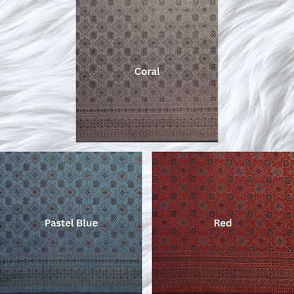 KAMDAR Songket Metallic Bidang 44" Open Meter (Kain Ela) - Ironless & Tak Jarang