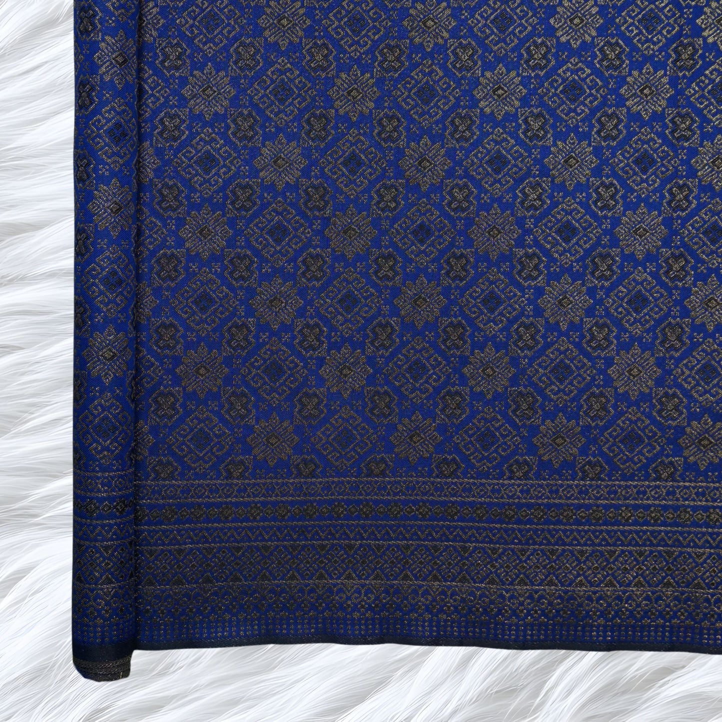 KAMDAR Songket Metallic Bidang 44" Open Meter (Kain Ela) - Ironless & Tak Jarang